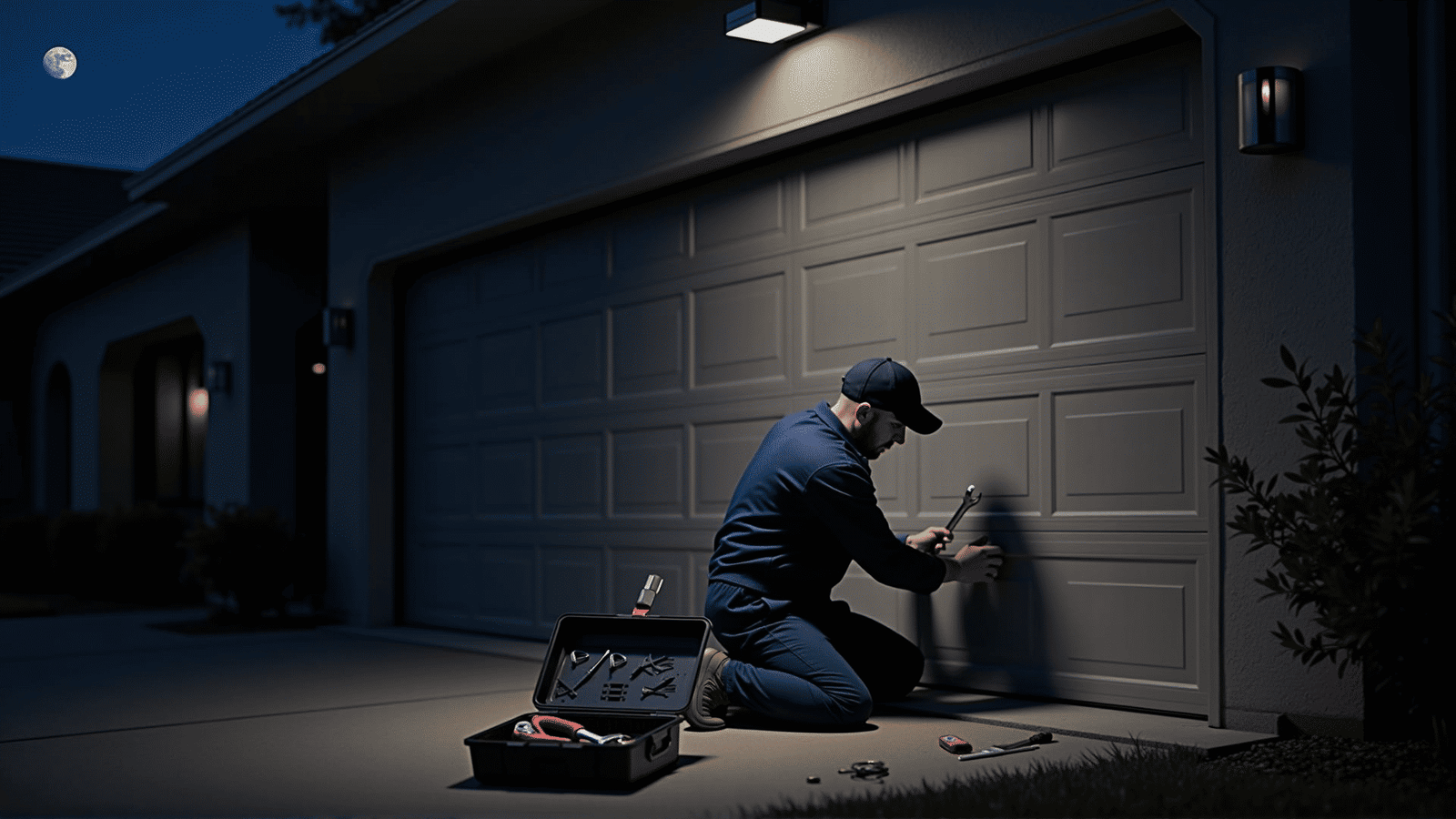 Home emergency garage door service